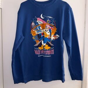 Donald Duck ''Walt Disney Studios'' Pullover Sweatshirt OVERSIZED